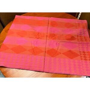 Vintage Heavy Cotton Rectangle Tablecloth - 48" x 30"
